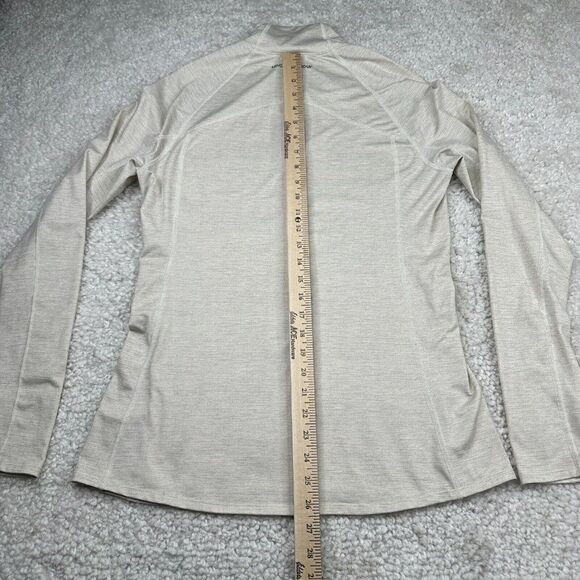 Under Armour Cold Gear Fitted 1/2 Zip Shirt Ivory Cream - Picture 8 of 11